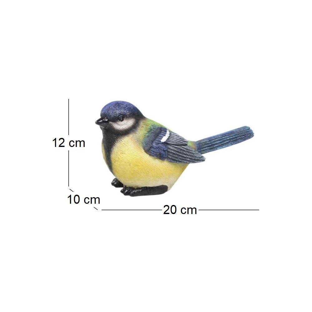 Farmwood Animals - Oiseau mésange charbonnière en résine 20 x 10 x 12 cm - Image 3