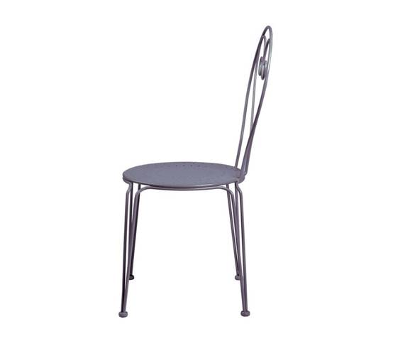 Ozalide - Ensemble table et chaises de jardin 4 places Anthracite CASABLANCA - Image 5