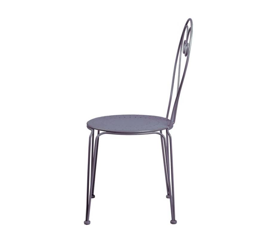 Ozalide - Ensemble table et chaises de jardin  4 places  Anthracite  CASABLANCA - Image 5