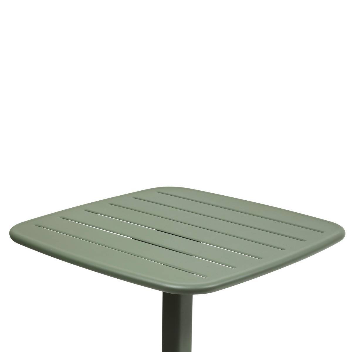 Hesperide - Table haute de jardin 2 places Alegoria 70x70cm vert laurier Hespéride - Image 3