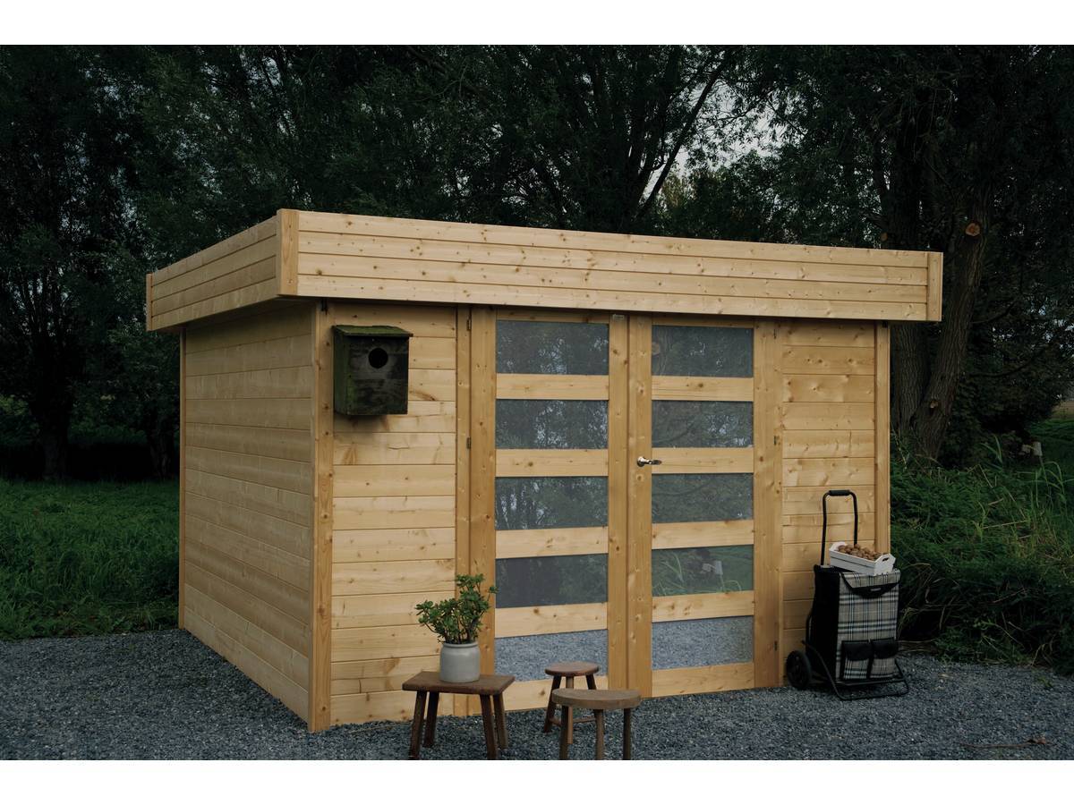 Habitat Et Jardin - Abri Jardin "odense" - 7.64 M² - 3.02 X 3.02 X 2.19 M - 28 Mm -solid - Image 2