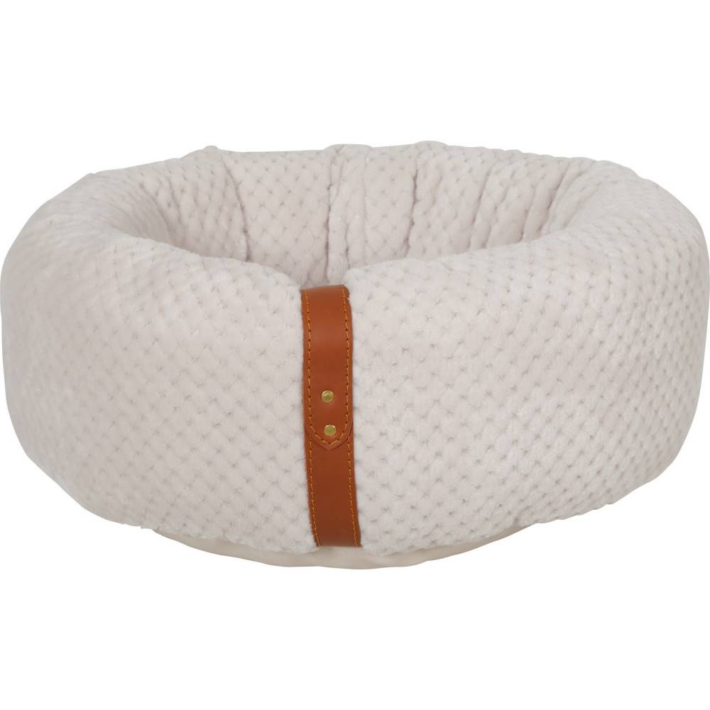 animallparadise - Coussin rond "PALOMA" pour chat. Couleur beige. ø 42 cm x 19 cm. - Image 4