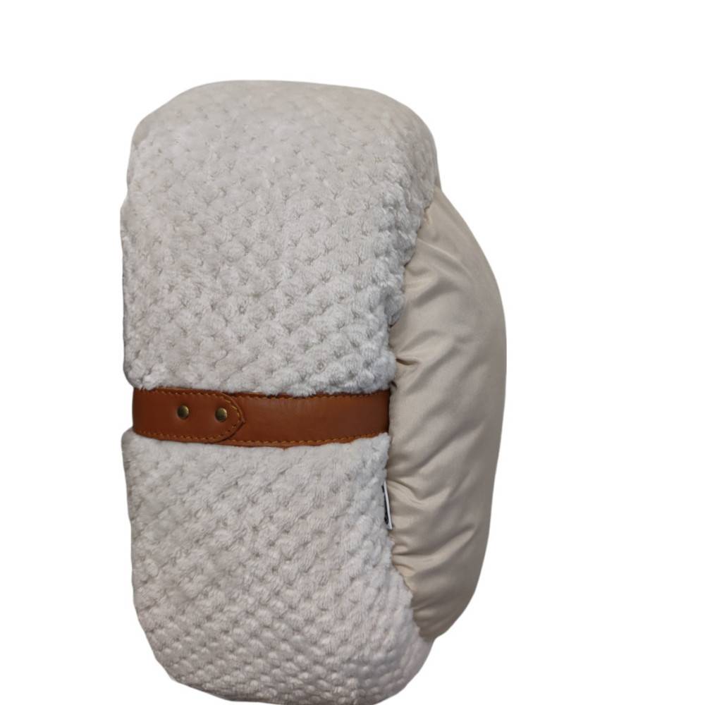 animallparadise - Coussin rond "PALOMA" pour chat. Couleur beige. ø 42 cm x 19 cm. - Image 2
