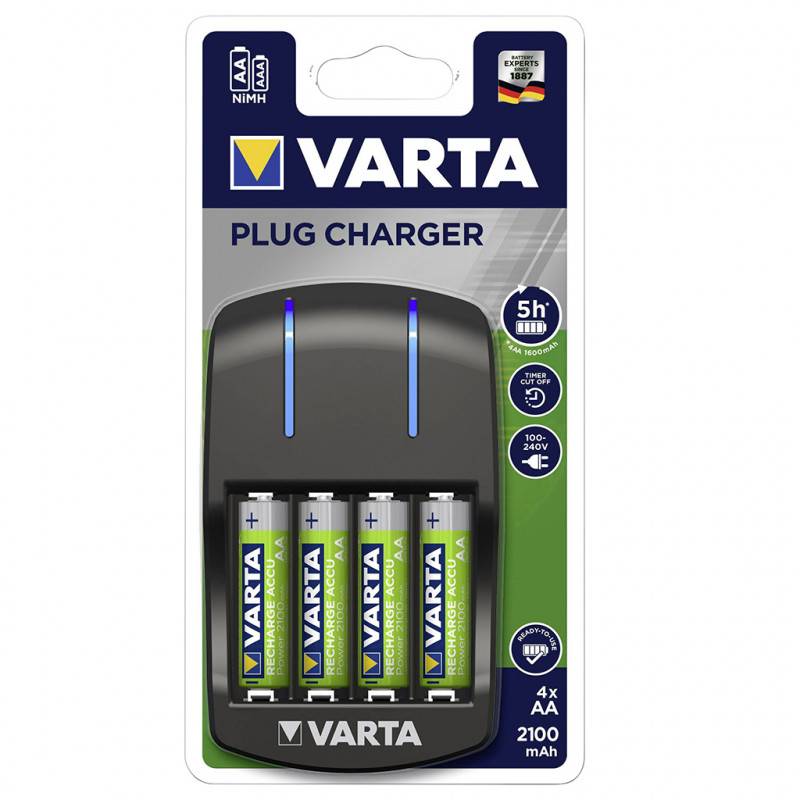 Chargeur VARTA Plug + 4 piles AA - 57647101451 - Image 3