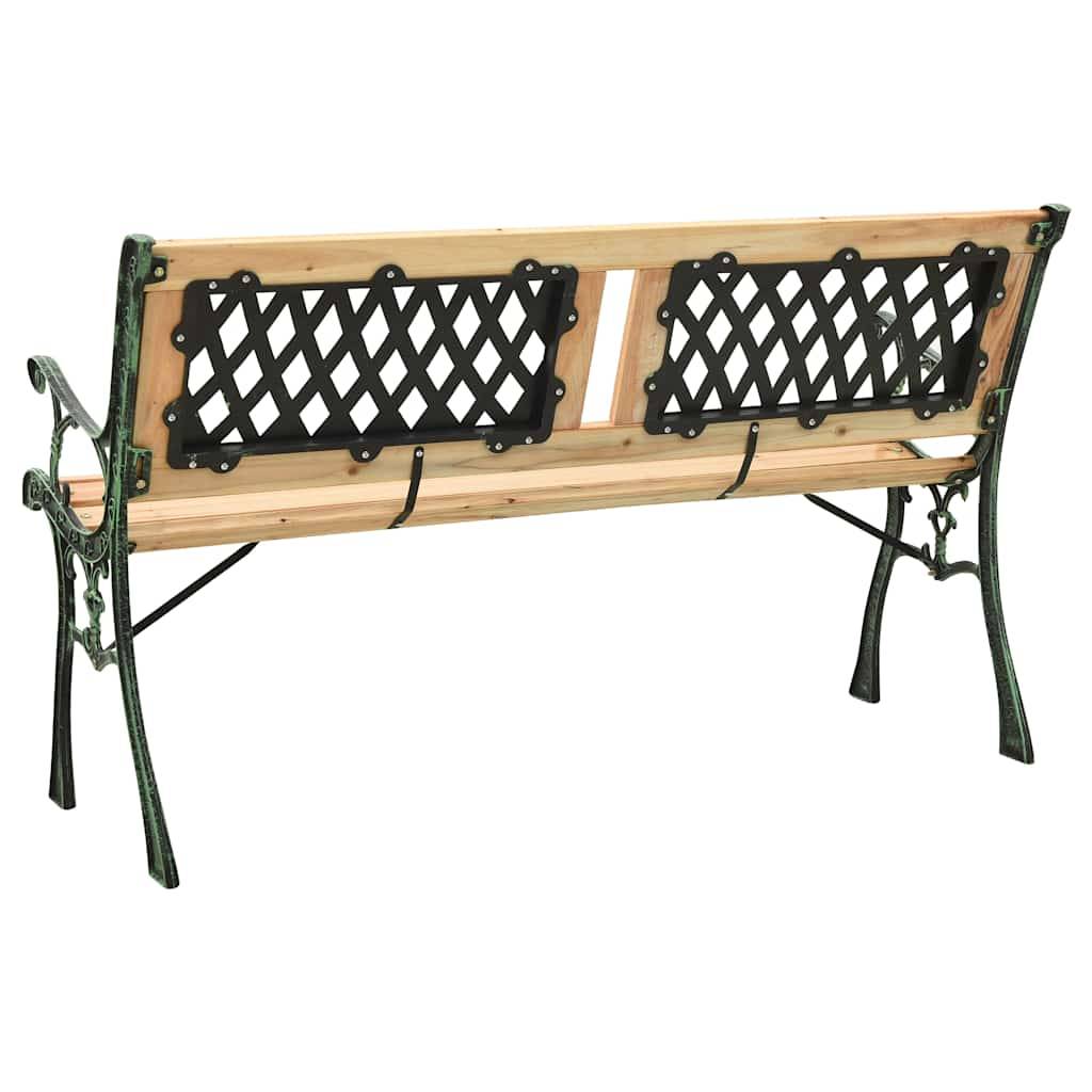 Vidaxl - Banc de jardin 122 cm fonte et bois de sapin massif vidaXL 312033 - Image 4