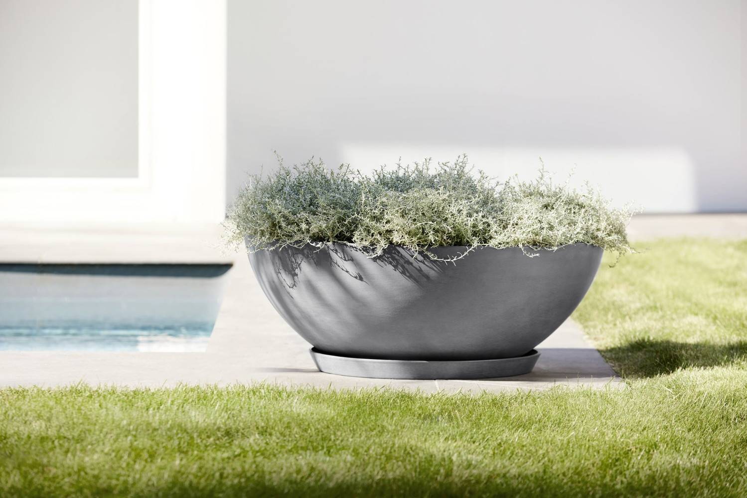 Ecopots - Pot Rond Vienna 70 Gris - Ø 70 x H. 25,2 cm - 61,7 L ECOPOTS - Image 5