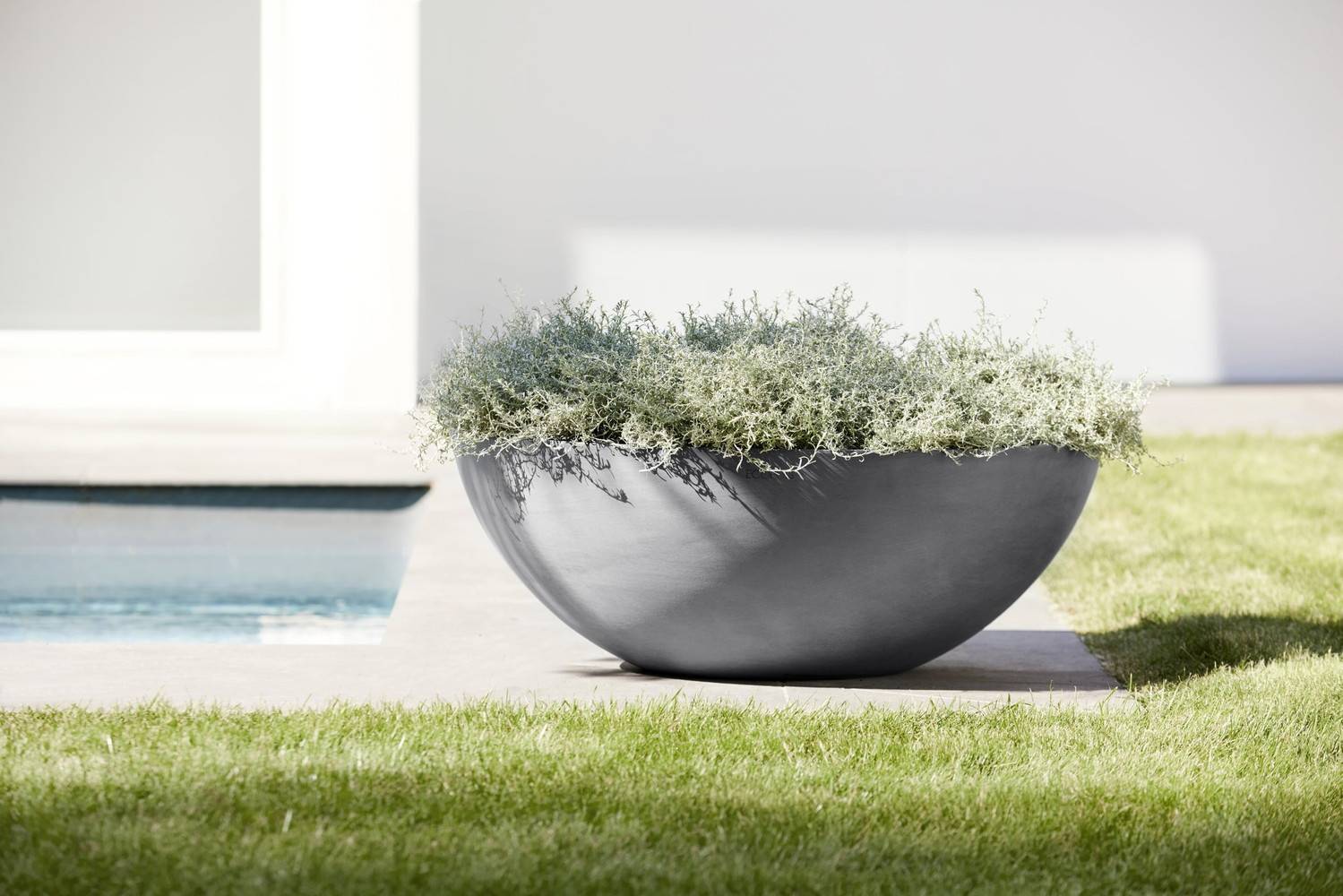Ecopots - Pot Rond Vienna 70 Gris - Ø 70 x H. 25,2 cm - 61,7 L ECOPOTS - Image 4