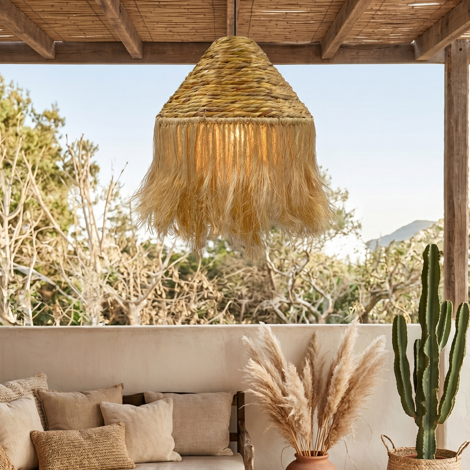 Lumisky - Abat jour naturel seul LEONORA INDOOR H52cm - Image 2