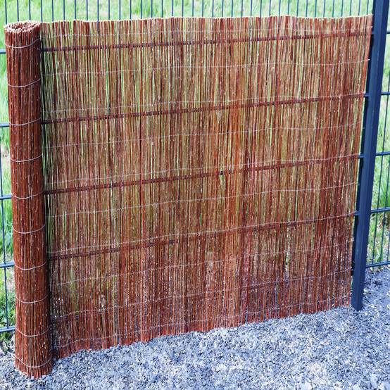 Clôture en osier Aquagart 45m x 120cm I Brise-vue en osier I Brise-vue naturel pour jardins, balcons et terrasses - Image 6