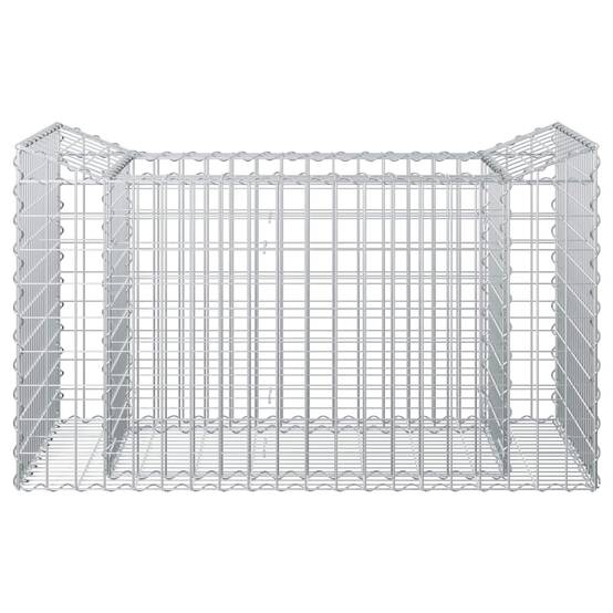 PANGIVO - Lit surélevé gabion Acier galvanisé Argenté 50 x 100 x 60 cm - PANGIVO - Image 6