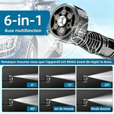 Sans Marque - Nettoyeur haute pression sans fil, équipé de deux batteries de 4,0 Ah Traumheim. - Image 2