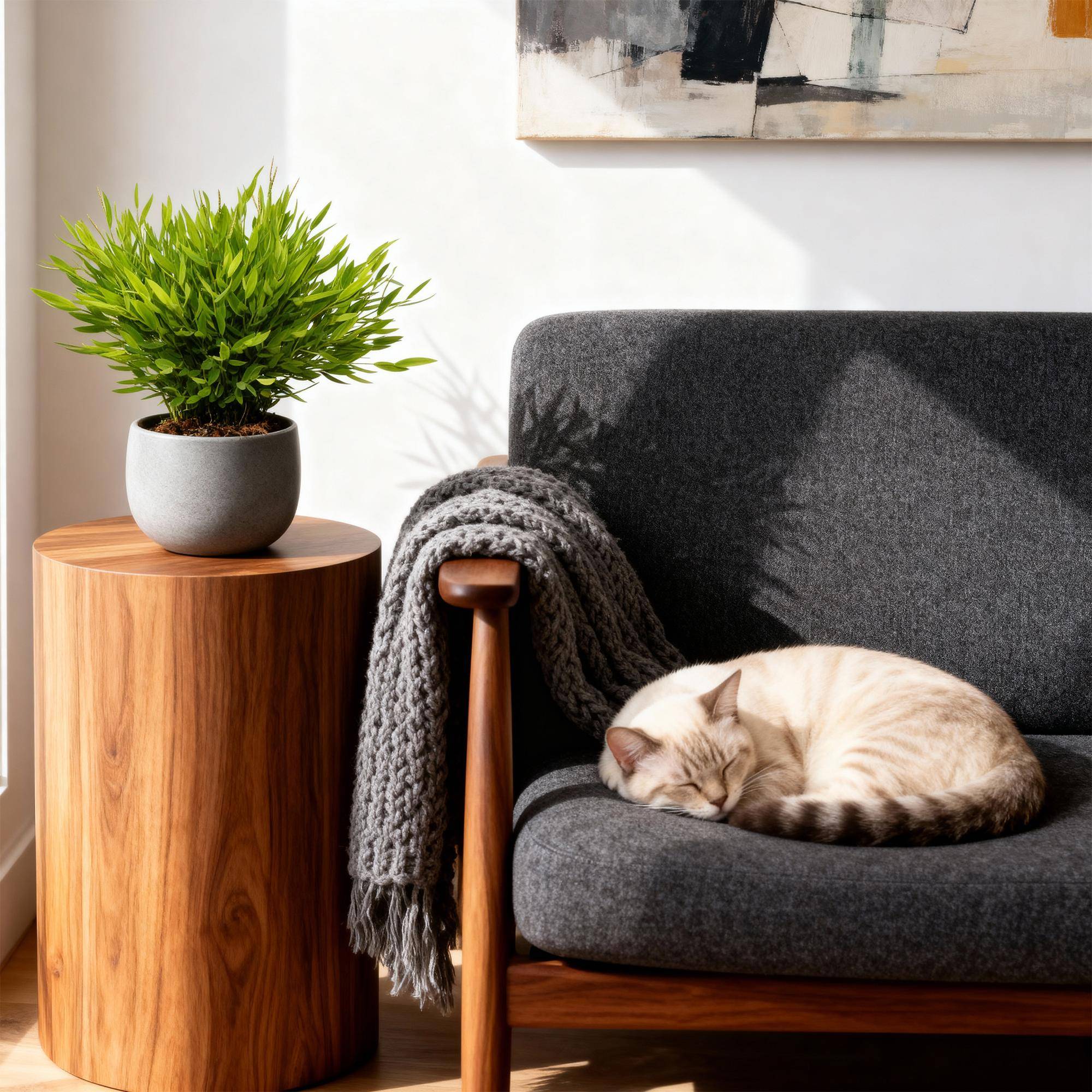 Bamusa Pogonatherum Monica - Pet-friendly - Bambou miniature - Pot de 12cm - Hauteur 20cm - 2 plantes - Blanc - Plantes d'intérieur - Image 5