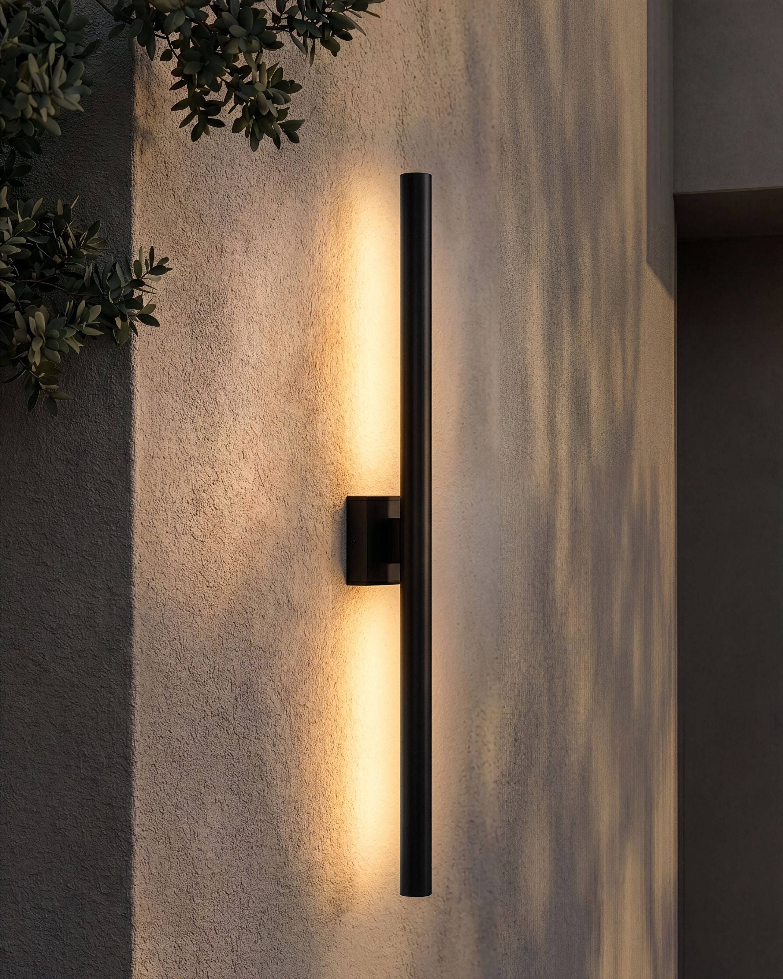 Beliani - Lampe murale pour l'extérieur Aluminium Noir ANISH - Beliani - Image 1