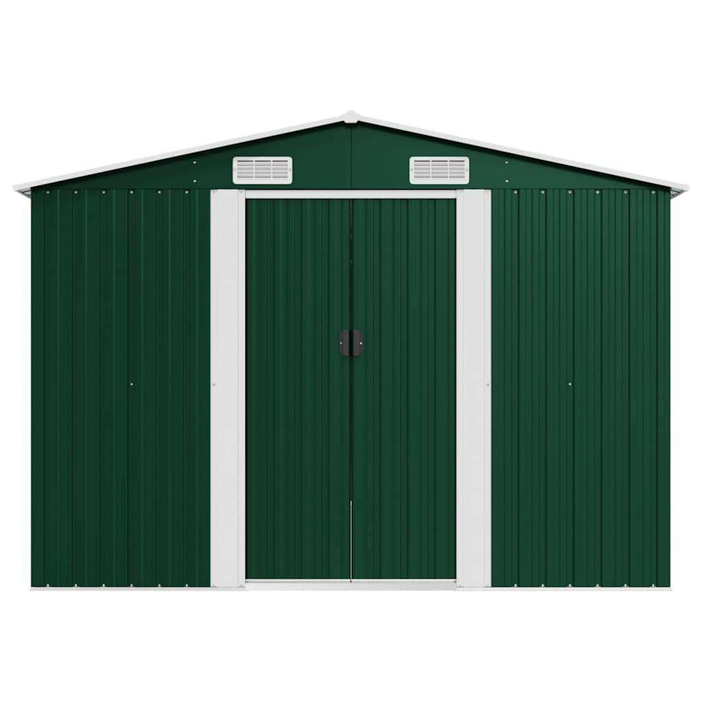 Vidaxl - Abri de jardin 257x392x181 cm Métal Vert vidaXL 143344 - Image 6