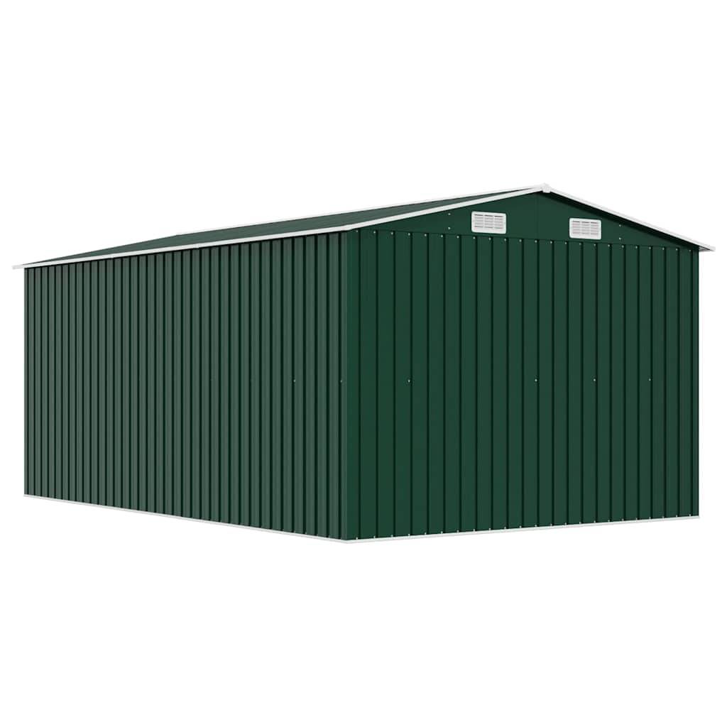Vidaxl - Abri de jardin 257x392x181 cm Métal Vert vidaXL 143344 - Image 8