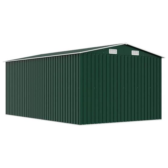 Vidaxl - Abri de jardin 257x392x181 cm Métal Vert 7.7m² vidaXL 143344 - Image 7