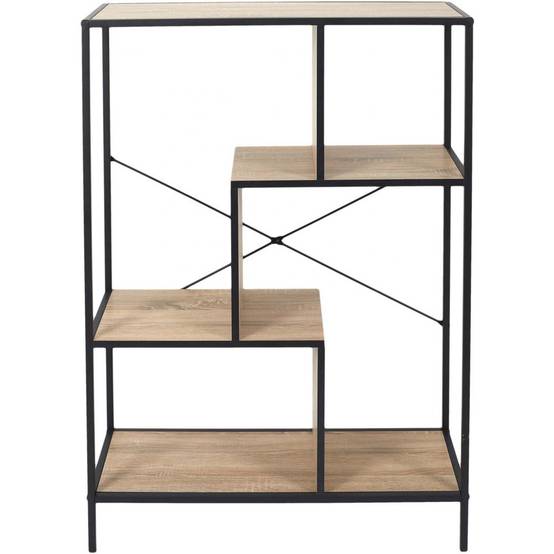 The Home Deco Factory - Etagère en bois et métal Edison 80 x 30 x 113 cm - Image 4