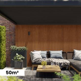 Kit Bardage Composite MEZZO Moka - Superficie : 50m² - Dimension des lames : 220x17,8x2,3 cm - Aspect mat