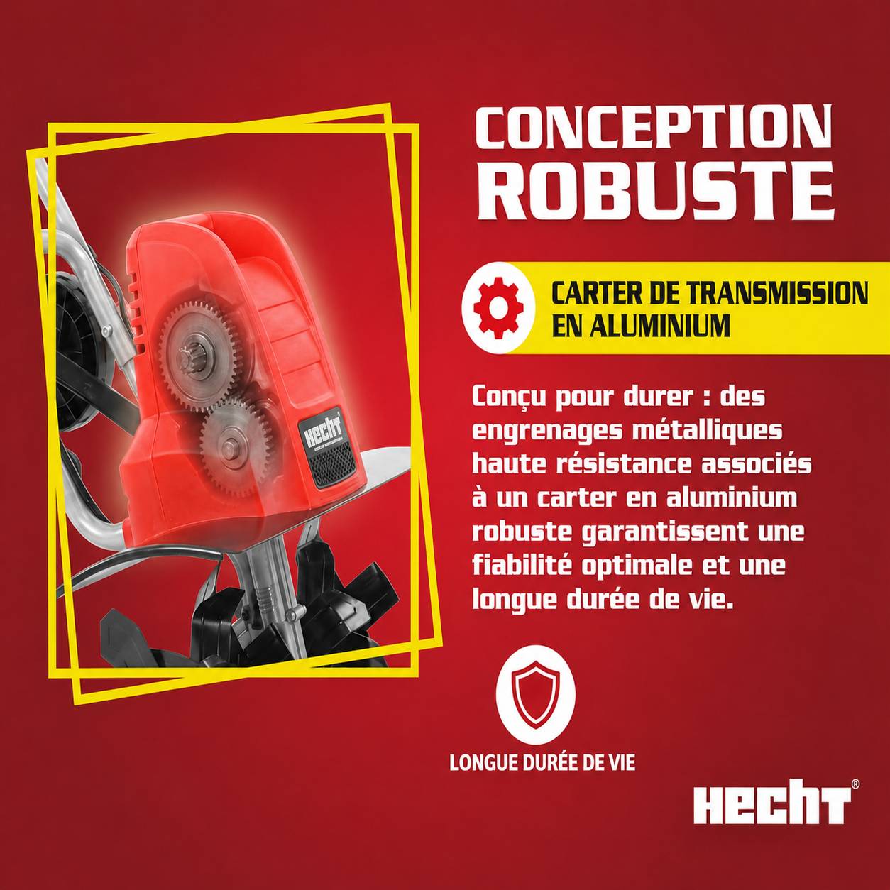 BB Loisir - Hecht 745 Motobineuse electrique 1500W 400mm 6 fraises : 24 lames - Image 8