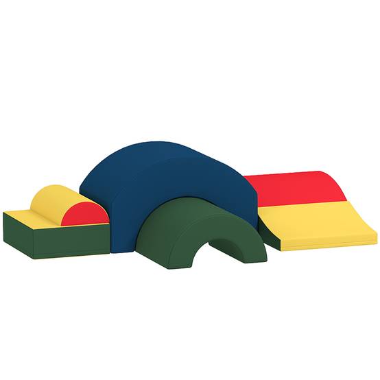 Module motricité bébé 5PCS parcours motricité bébé en mousse EVA pour enfants d'âge préscolaire, multicolore - Image 2