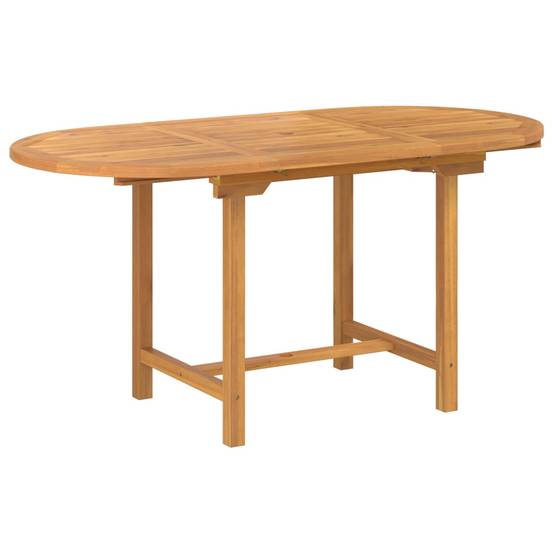 Ensemble de salle à manger jardin bois teck marron 160 x 80 x 75 cm, Poids :55.26kg - PANGIVO - Image 6