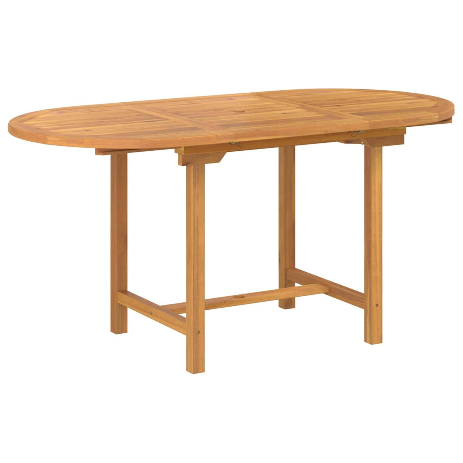 Ensemble de salle à manger jardin bois teck marron 160 x 80 x 75 cm, Poids :55.26kg - PANGIVO - Image 6