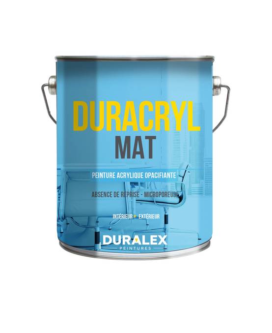 Duralex - Peinture copolymère acrylique Mat Duracryl blanc 15L - DURALEX - 111200160