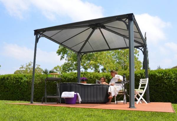 Châlet-Jardin - Tonnelle aluminium et polycarbonate 9 m2 Chalet & Jardin - Image 1
