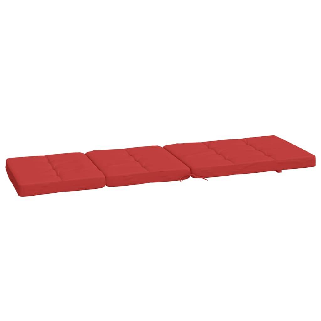 Coussin Bain de soleil | Coussins de chaise longue lot de 2 rouge tissu oxford Maison Chic - Image 6