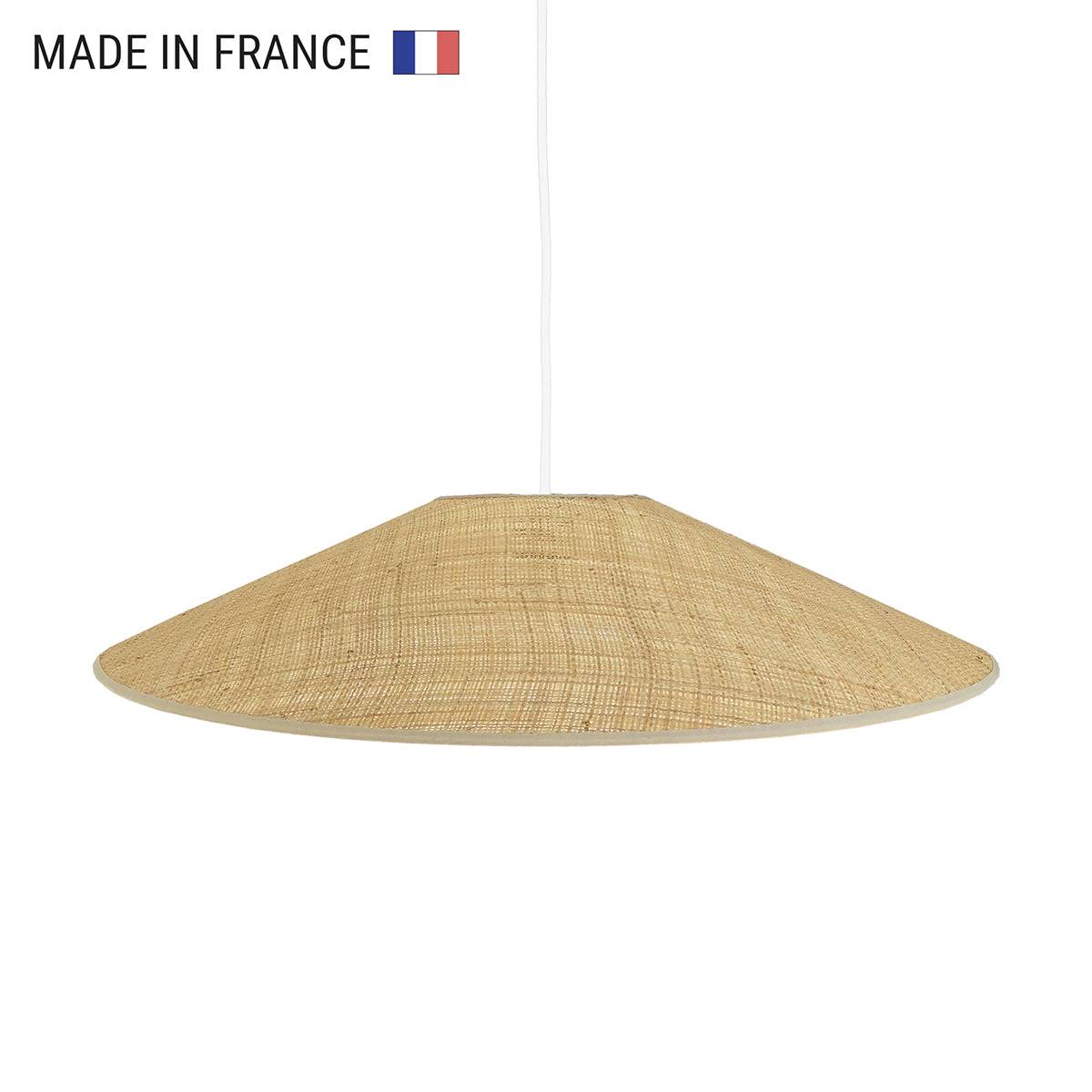 Lumisky - Abat-jour intérieur HELENA Beige Fibre naturelle D60CM - Image 1