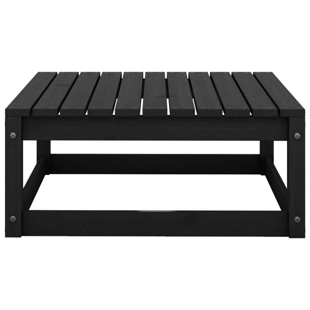 Vidaxl - Salon de jardin 5 pcs noir bois de pin massif vidaXL 3075268 - Image 8
