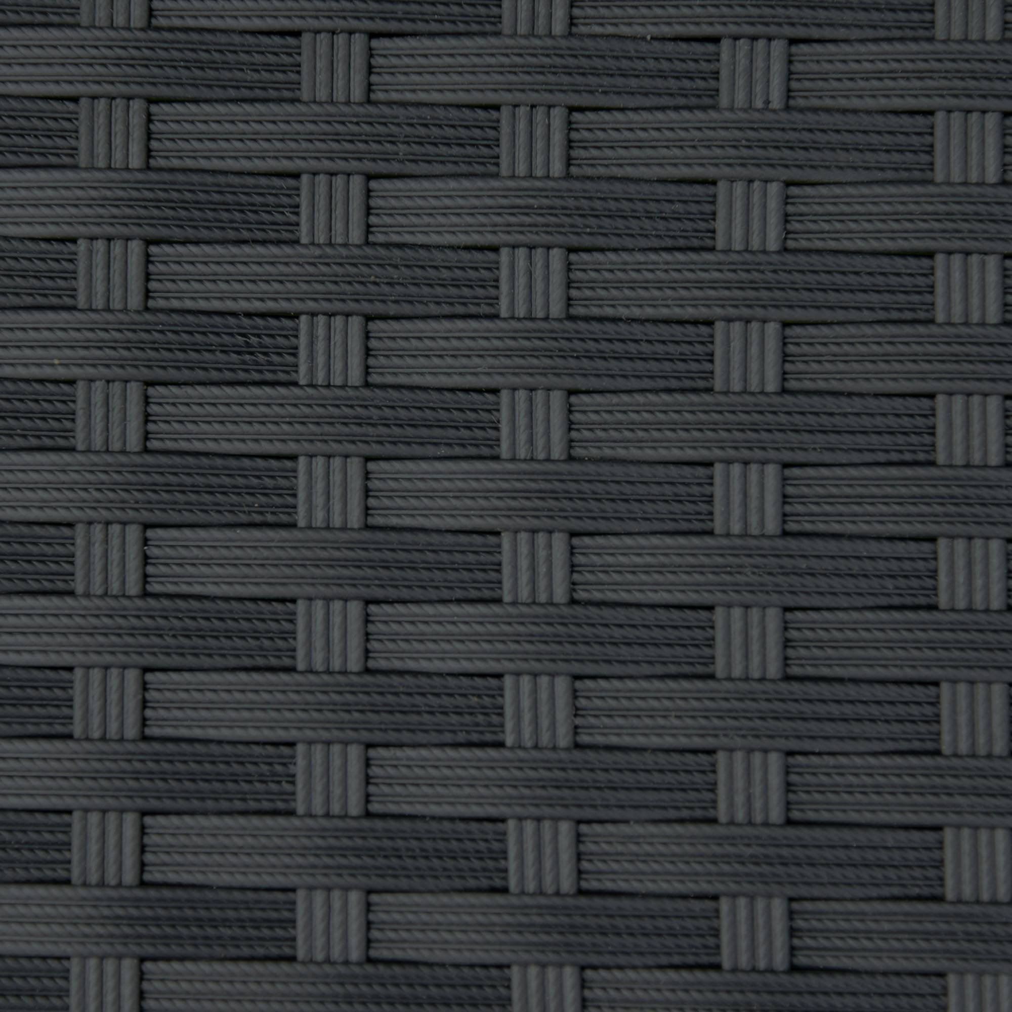 Outsunny - Banc de jardin 2 places style cosy chic résine tressée 4 fils imitation rotin noir - Outsunny - Image 5