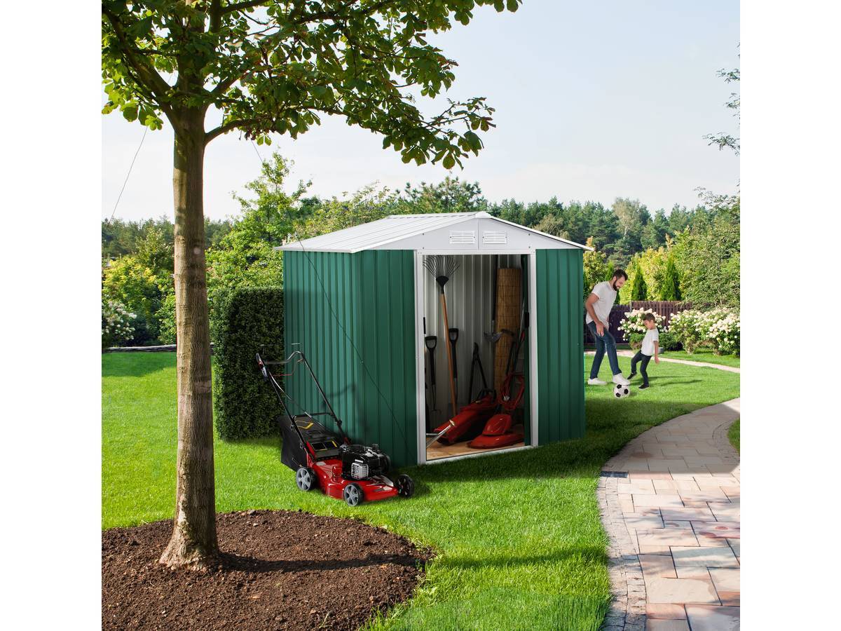 Abri De Jardin Métal "rosas" - 2,71 M² - Vert -habitat Et Jardin - Image 2