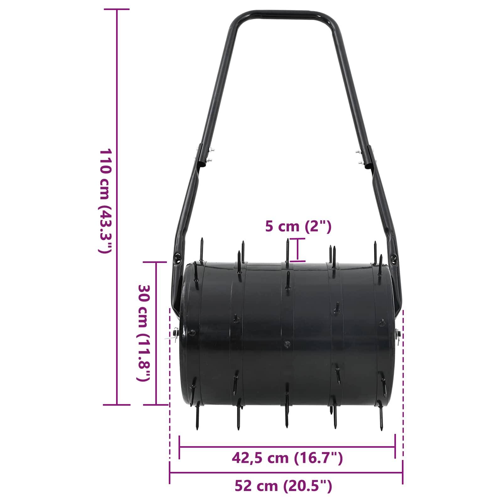 Vidaxl - Rouleau de pelouse à traction avec pinces aérateur 110 x 52 cm vidaXL 3422172 - Image 3