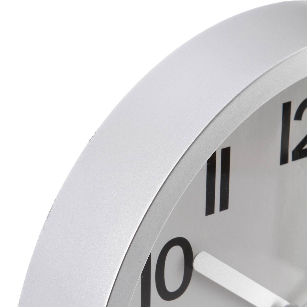 Pendule murale moderne Argent  D 22 cm - Image 3