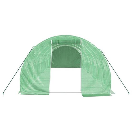 Serre tunnel de jardin 24m² bâche PE et acier culture potager verte 8x3m – ComfortXL Outdoor Living - Image 4