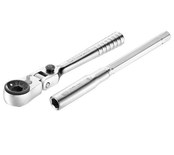 Clé à cliquet 1/4'' ultra-compact tête flexible 180° pour embouts 1/4'' - FACOM - R.180PB
