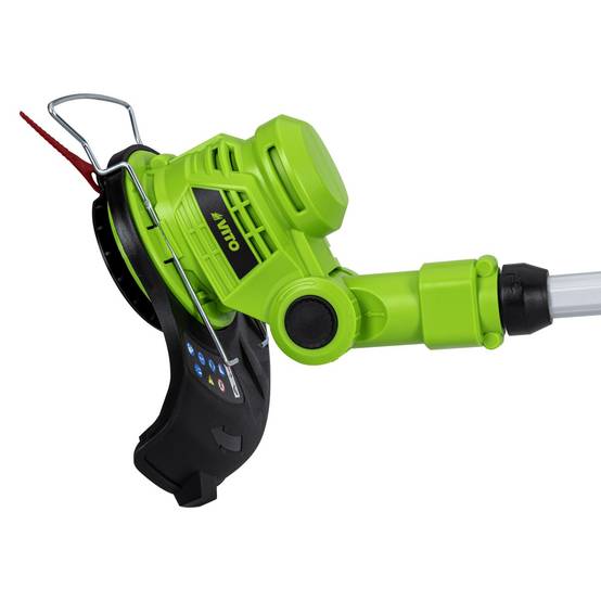 Coupe Bordure sans fil avec Batterie 20V 3.0AH + Chargeur + Jeu de 20 lames coupantes Mat télescopique VITO - Image 4