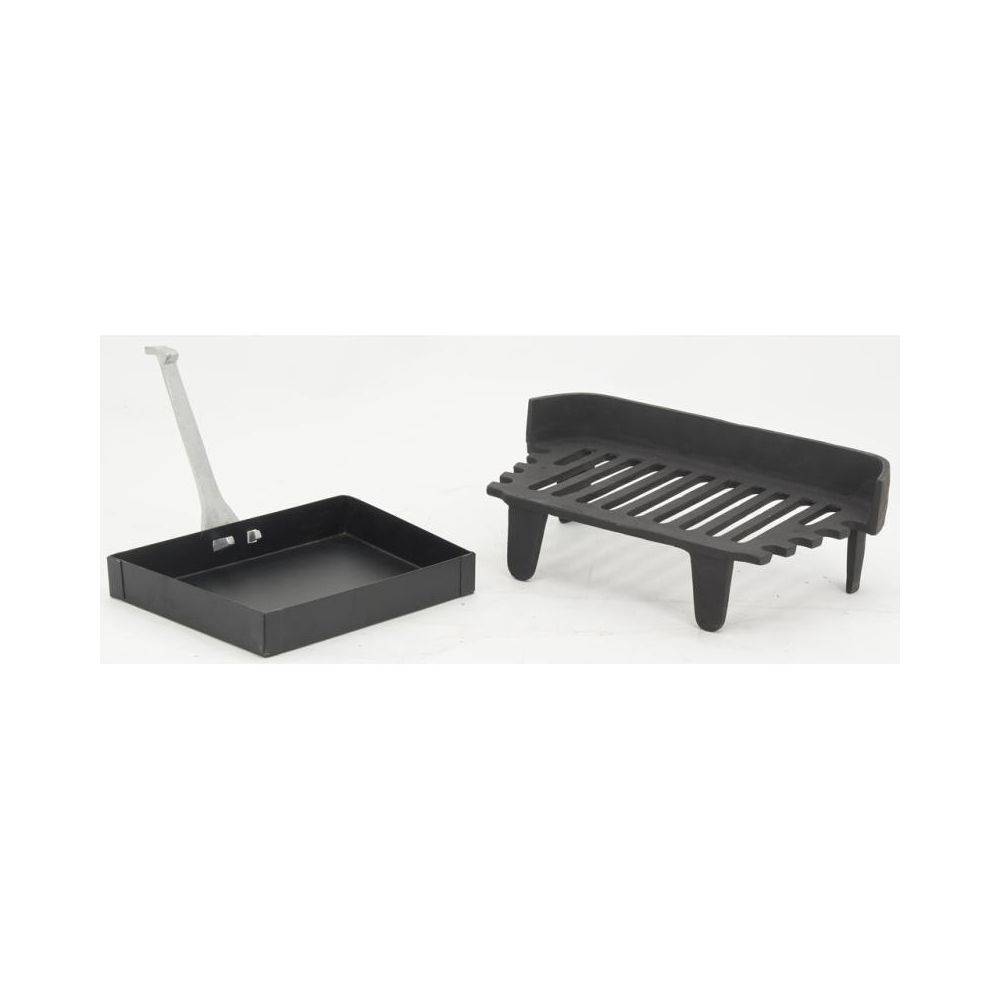 Aubry Gaspard - Grille de cheminée + tiroir à cendres en fonte - Image 3