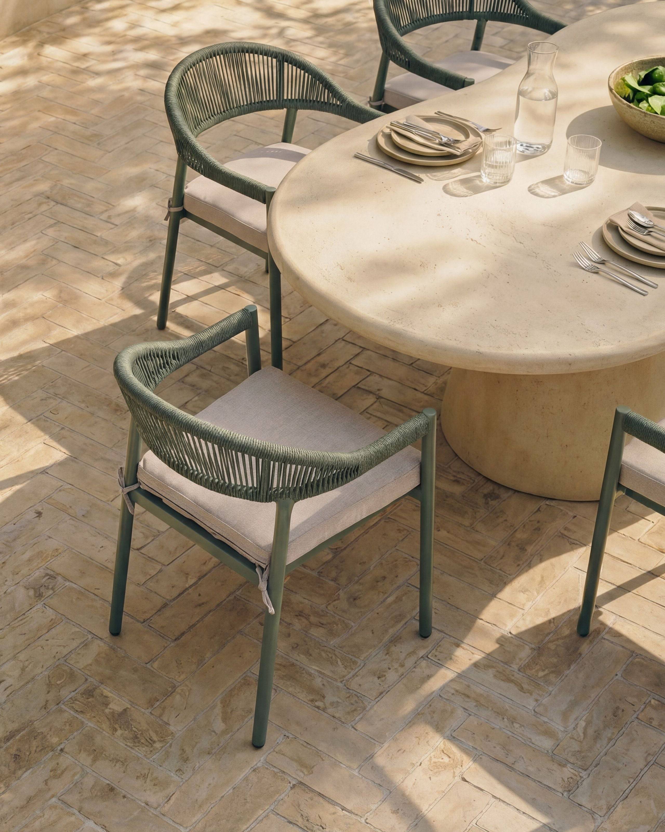 Beliani - Chaise de jardin Aluminium Vert ORMEA - Beliani - Image 1