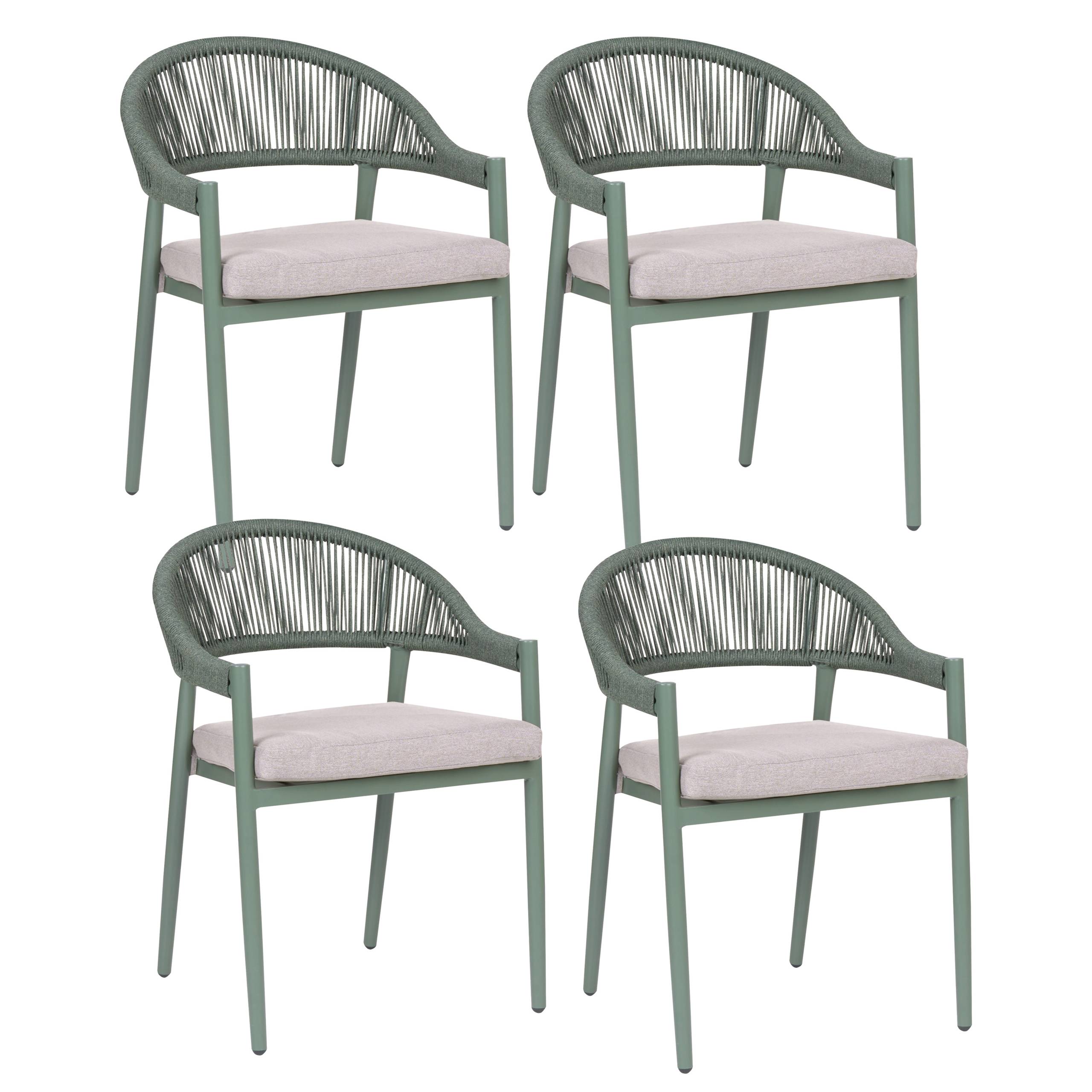 Chaise de jardin Aluminium Vert ORMEA - Beliani - Image 1