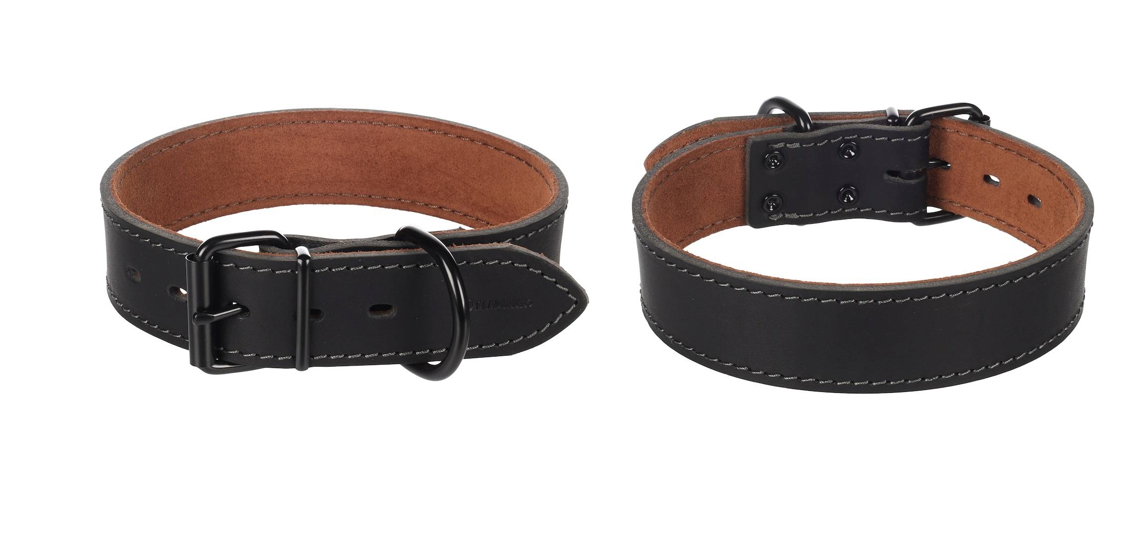 Eden - Collier Chien Montana en cuir noir M 35-45cm 35mm - Image 4