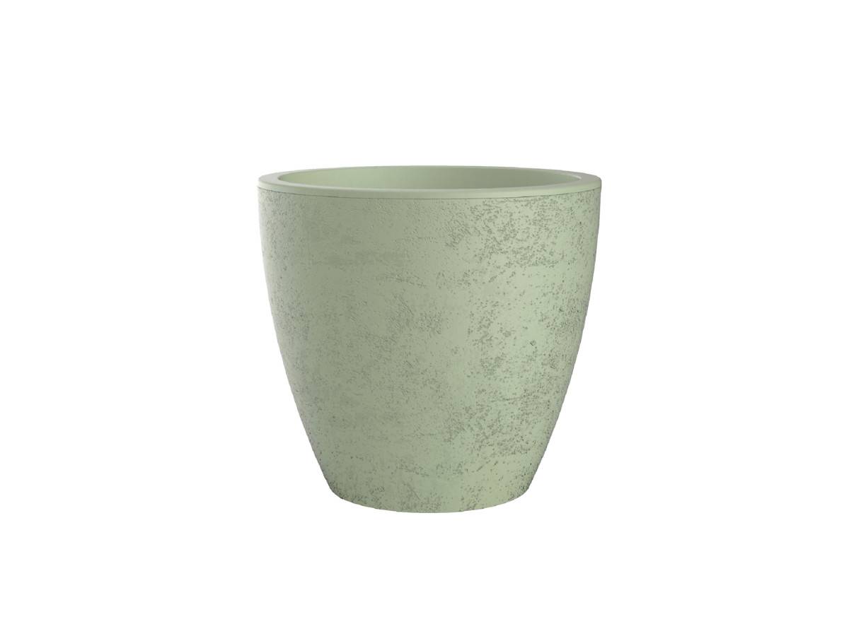 Eda - Pot de fleurs conique Basalt Up - Ø 38 x 35 cm - 27 L -  Vert amande - Eda - Image 1