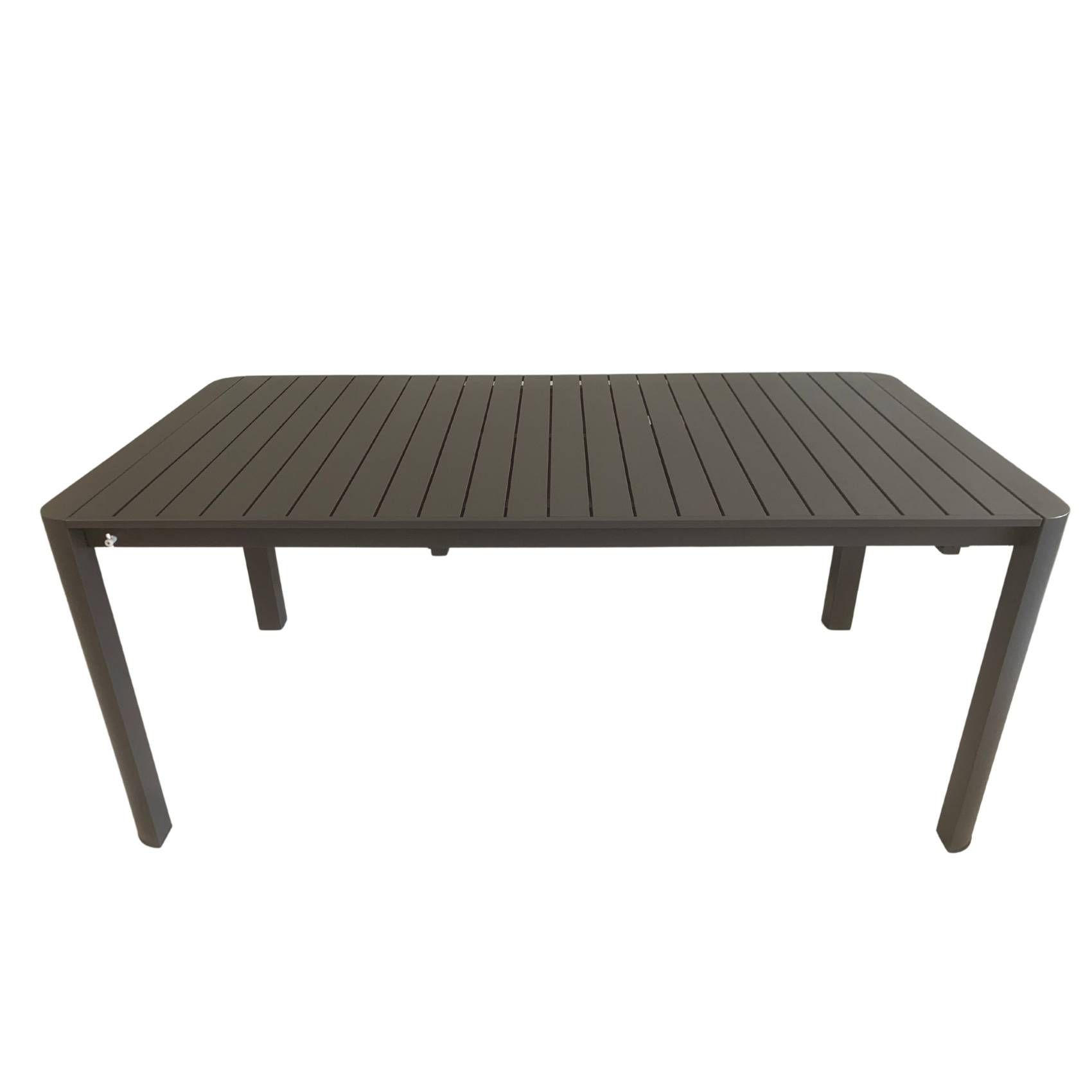 Table rectangulaire extensible 8/10/12 personnes - JARDILINE - Aluminium - Gris anthracite - Image 2