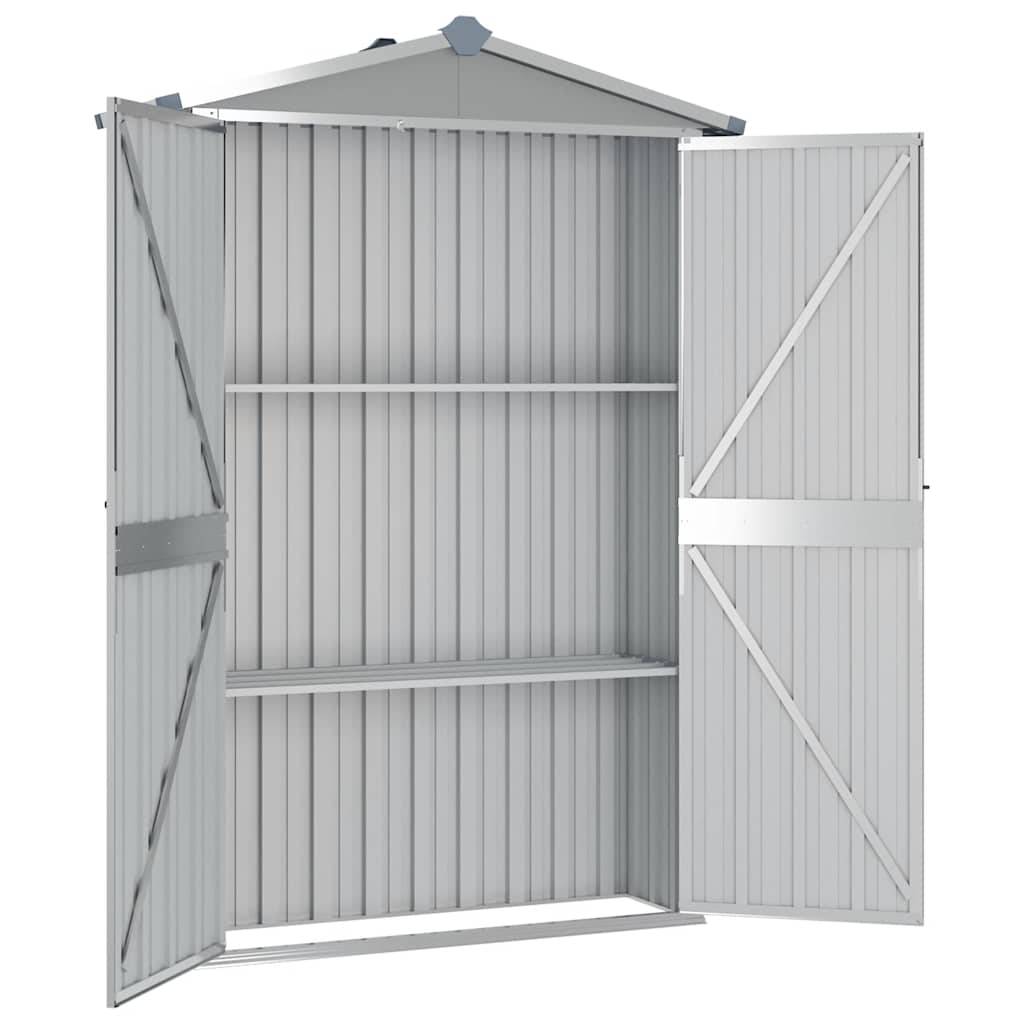 Vidaxl - Abri de jardin Gris 116x45x175 cm Acier galvanisé vidaXL 46302 - Image 6