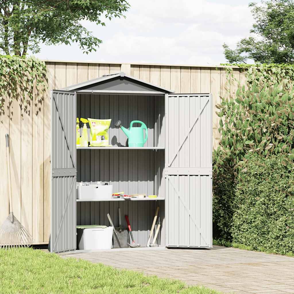 Vidaxl - Abri de jardin Gris 116x45x175 cm Acier galvanisé vidaXL 46302 - Image 1