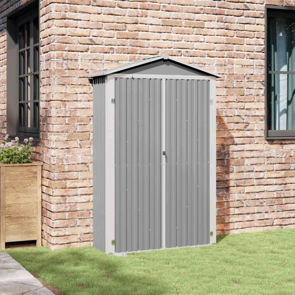 Vidaxl - Abri de jardin Gris 116x45x175 cm Acier galvanisé vidaXL 46302 - Image 4