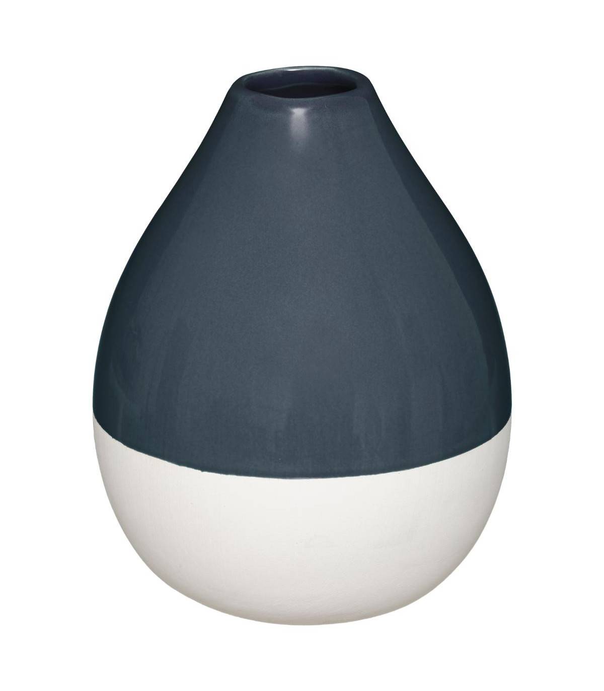 Vase bouteille en Céramique Bicolore 16 cm - Image 1