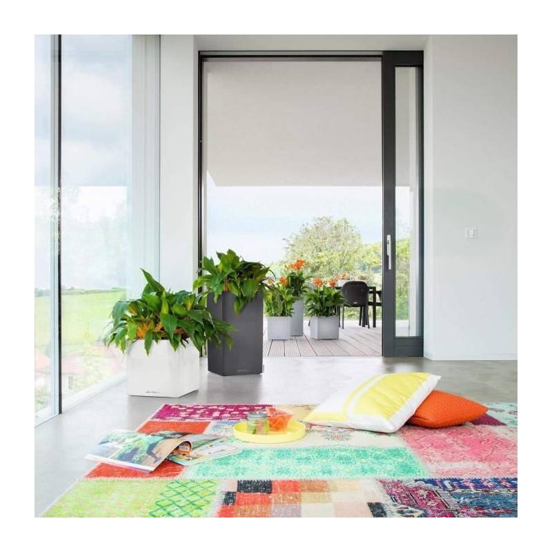 Lechuza - Pot De Fleur Lechuza Canto Premium Cube 40 - Kit Complet, Blanc Brillant - Image 3