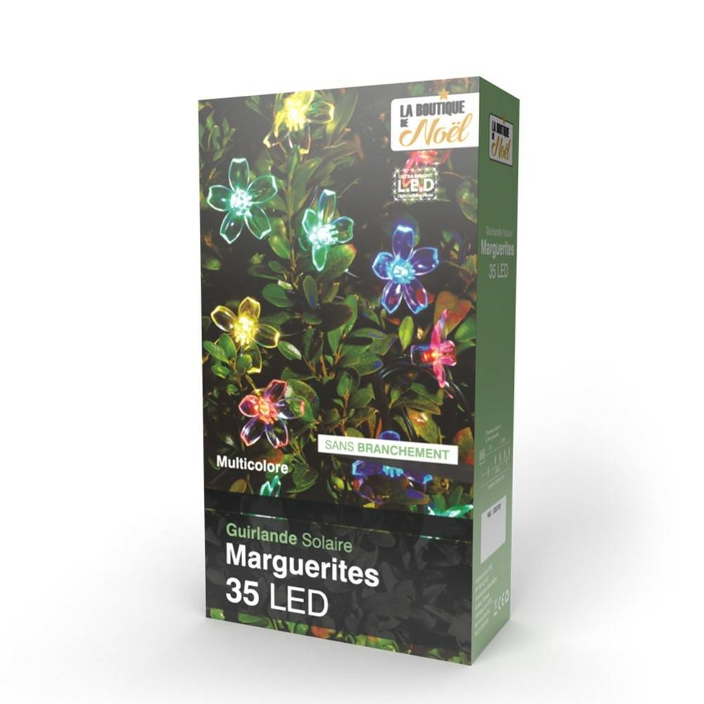 Guirlande lumineuse solaire Fleurs 35 LED - Image 2